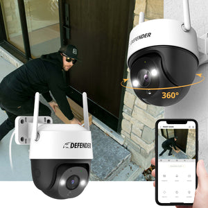 Guard Pro PTZ 2K QHD 360 Degree Wi-Fi Outdoor Plug-In Power Security Camera