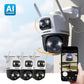 AI POWERED Guard Pro 3K PLUS Dual Lens PTZ Wi-Fi 6 Plug-in Security Camera, 3 Pack