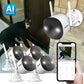 AI POWERED 4K Guard Pro Wi-Fi 6 Plug-in Security Camera, 4 Pack