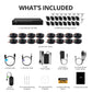 AI POWERED 4K Vision 16 Channel DVR Security System with 2TB HDD & 16 Cameras