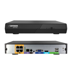 Sentinel 4K 4 Channel NVR with 1TB HDD