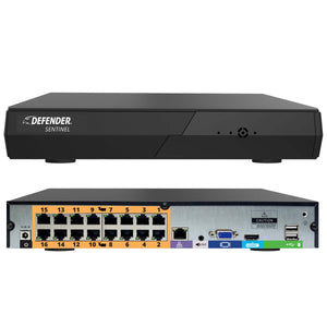 Sentinel 4K 16 Channel NVR with 2TB HDD (Certified Open Box)